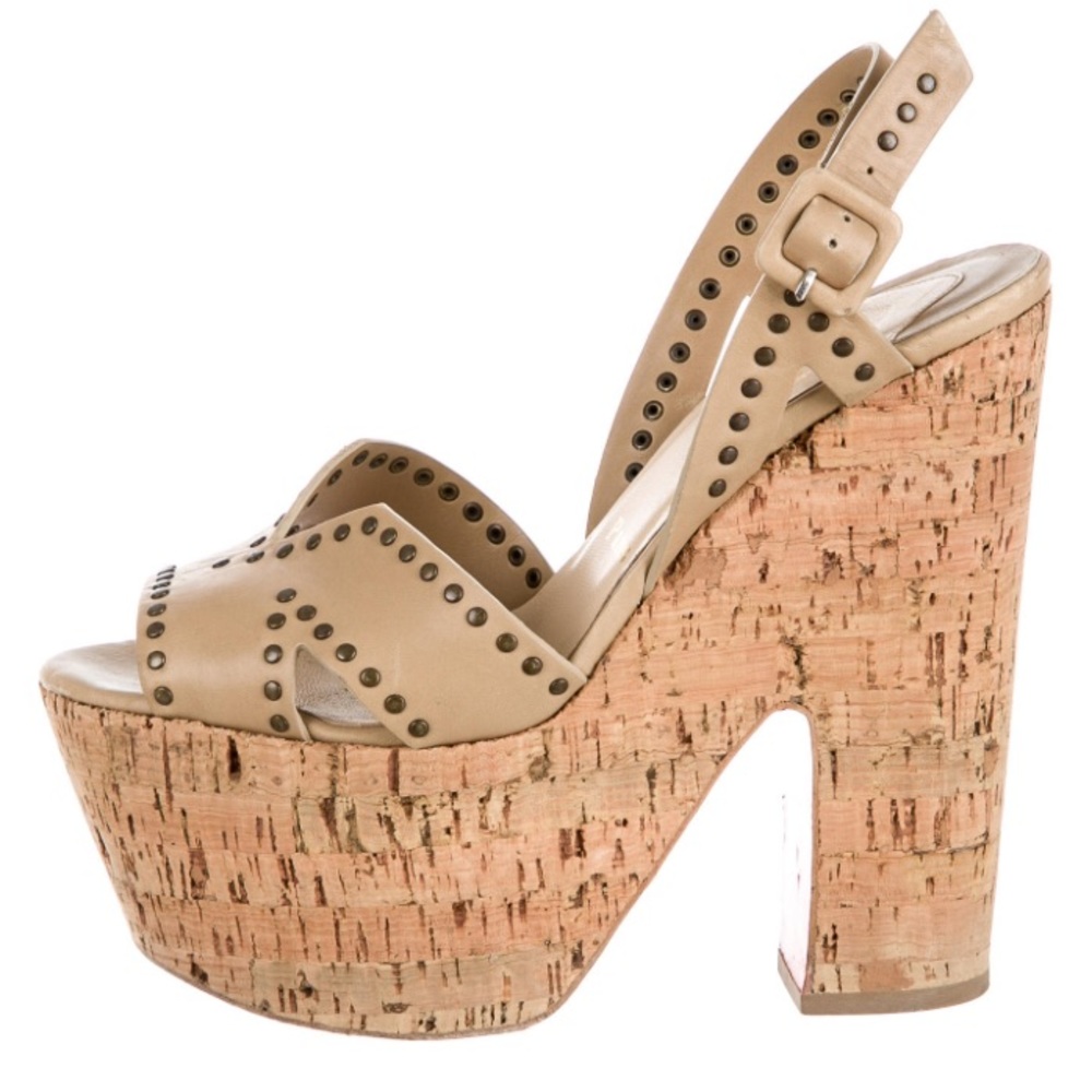 Christian Louboutin Cork Wedges